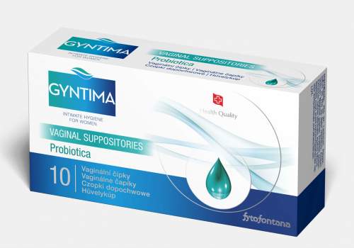 Fytofontana Gyntima vaginální čípky probiotica 10 ks