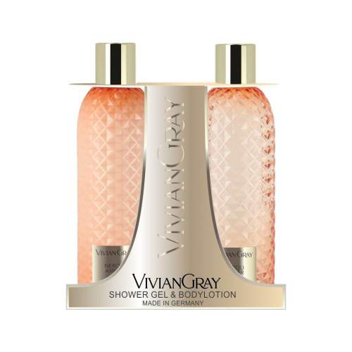 Vivian Gray kosmetická sada - sprchový gel + tělové mléko, Neroli & Amber