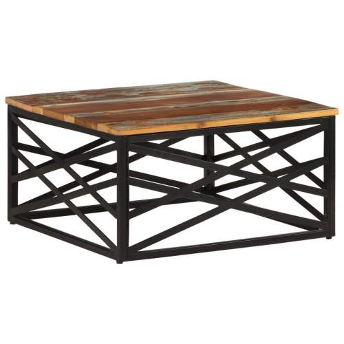 Emaga Konferenční stolek 68 x 68 x 35 cm masivní recyklované dřevo