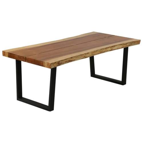 Emaga Konferenční stolek masivní dřevo suar 102 x 54 x 41 cm