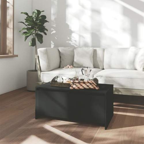 Emaga Konferenční stolek černý 90 x 50 x 41,5 cm dřevotříska