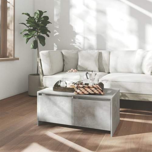 Emaga Konferenční stolek betonově šedý 90 x 50 x 41,5 cm dřevotříska