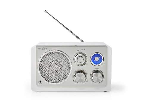 Nedis Rádio RDFM5110WT bílá / stříbrná