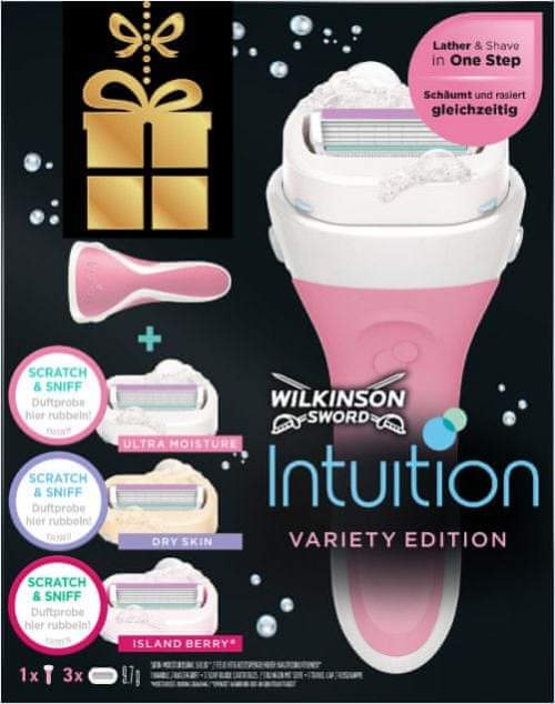 Wilkinson Sword Holicí strojek pro ženy Intuition Variety Edition + 3 různé hlavice