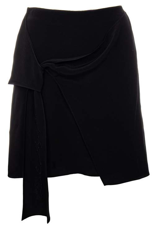 Karl Lagerfeld dámská sukně Satin Bow černá Velikost: EU 34