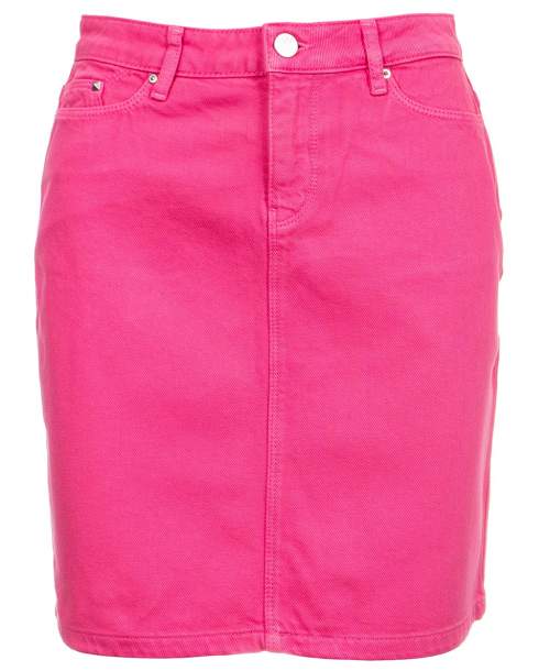 Karl Lagerfeld Neon denim sukně růžová Velikost: M