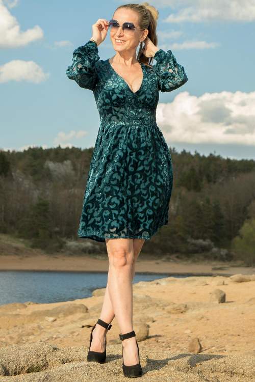 Michael Kors dámské šaty zelené Velikost: XS