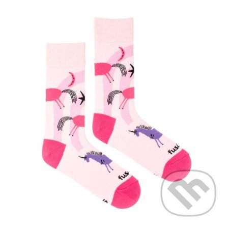 Fusakle Růžové ponožky Jednorožec