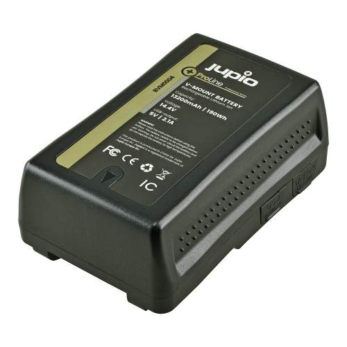Jupio ProLine V-Mount battery LED Indicator 14.4v 13200mAh D-Tap and USB 5v DC Output