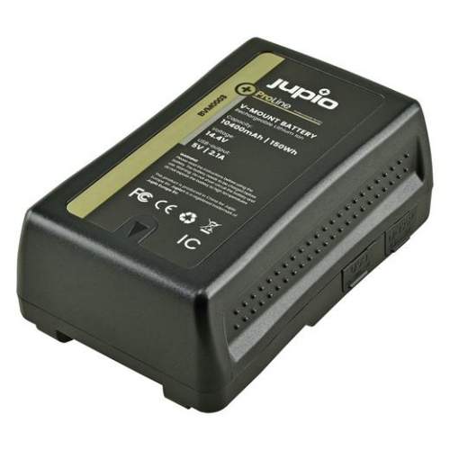 Jupio ProLine V-Mount battery LED Indicator  14.4v 10400mAh D-Tap and USB 5v DC Output BVM0003