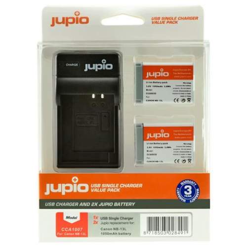 Jupio Set 2x NB-13L 1050 mAh + USB nabíječka