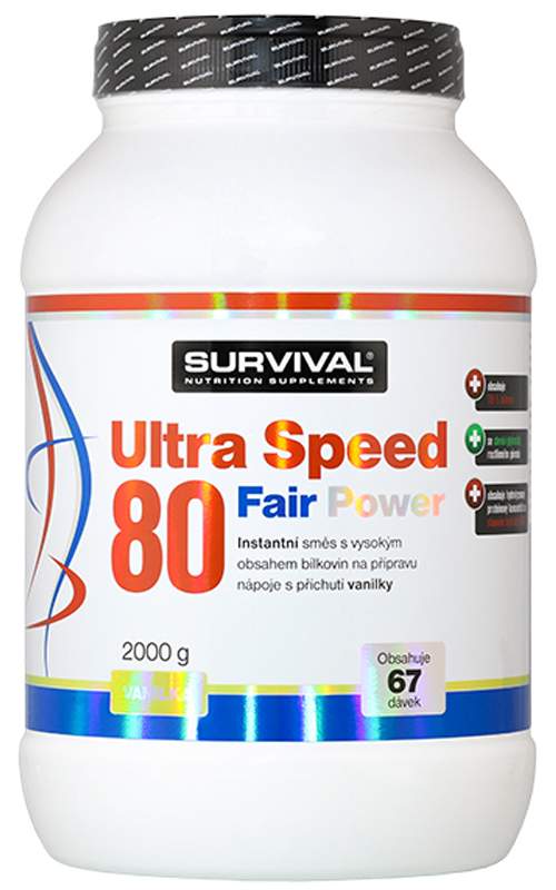 Survival Nutrition Ultra Speed 80 Fair Power vanilka 2000 g
