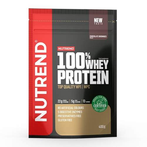 Nutrend 100% Whey Protein 400 g čokoládové brownies