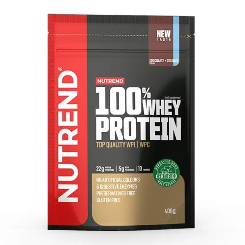 Nutrend 100% WHEY Protein 400g cookies+cream