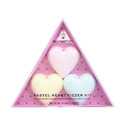 Revolution Pastel Heart Fizzer Kit koupelová bomba