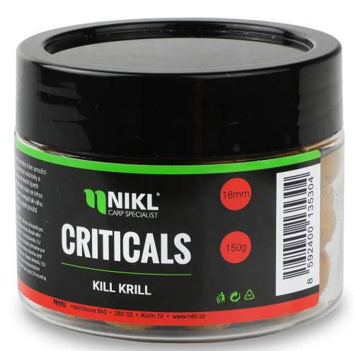 Nikl Boilie Criticals 150g - Kill Krill 24 mm