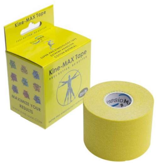 Tejp Kine-MAX SuperPro Cotton kinesiology tape žlutá