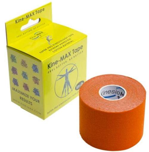 Tejp Kine-MAX SuperPro Cotton kinesiology tape oranžová