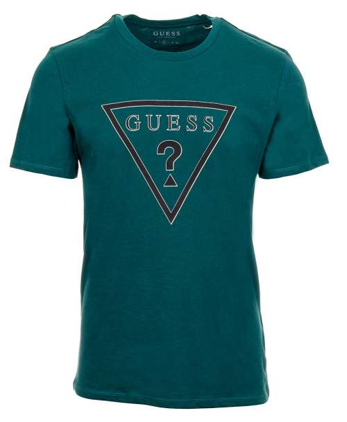 Guess pánské tričko zelené s logem Velikost: L