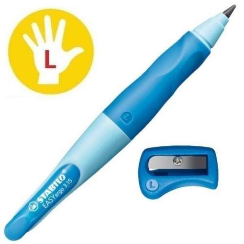 STABILO grafitová tužka  EASYergo 3.15 L tmavě/světle modrá + ořezávátko