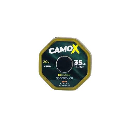 RidgeMonkey: Šňůrka Connexion CamoX Soft Coated Hooklink  20m Varianta: 35lb