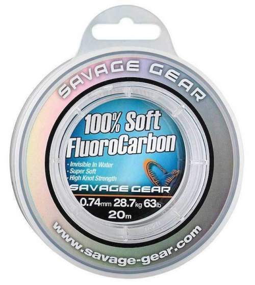 Savage gear fluorocarbon soft fluoro carbon 50 m-průměr 0,26 mm / nosnost 4,7 kg