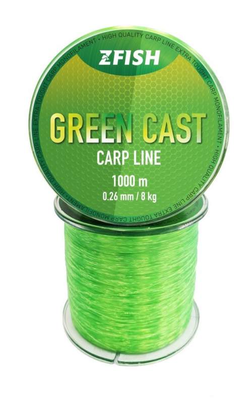 ZFISH Vlasec Green Cast Carp Line 1000m Průměr: 0,26 mm