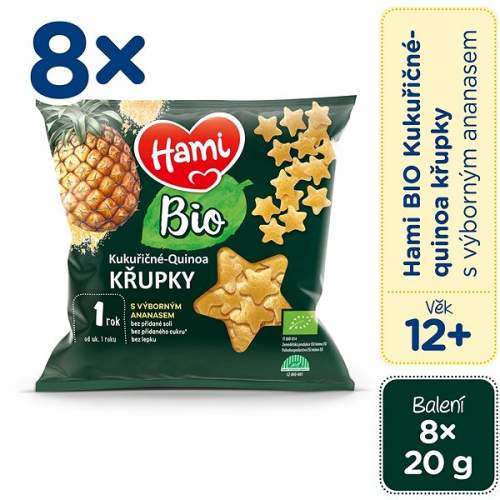 Hami Bio quinoa křupky s ananasem