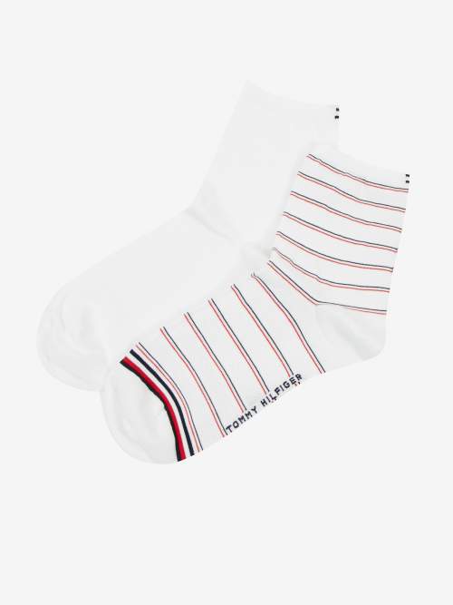 Tommy Hilfiger dámské ponožky 2-balení - bílá Velikost: 35/38