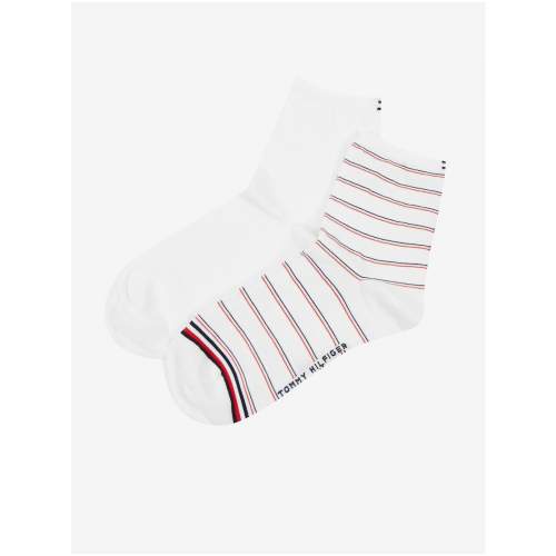 Tommy Hilfiger dámské ponožky 2-balení - bílá Velikost: 39/42