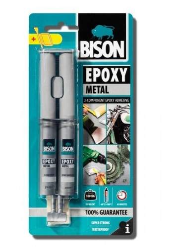 Lepidlo BISON EPOXY METAL 24 ml