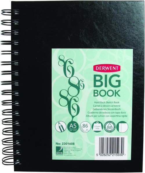 DERWENT Big Book A5 / 86 listů / 110g/m2