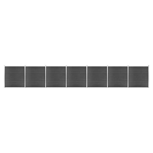 Emaga Set plotového dílce WPC 1218 x 186 cm černý