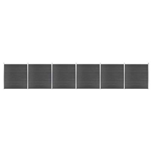 Emaga Set plotového dílce WPC 1045 x 186 cm černý