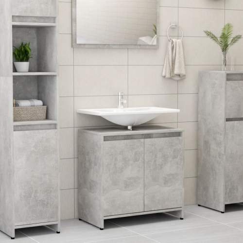 VIDA Koupelnová skříňka betonově šedá 60 x 33 x 61 cm