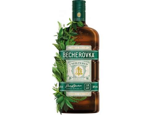 Becherovka Unfilered 38 % 0,5 l (holá láhev)