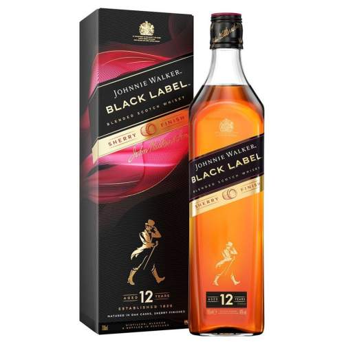 Johnnie Walker Black Label Sherry finish 40 % 0,7 l (holá láhev)