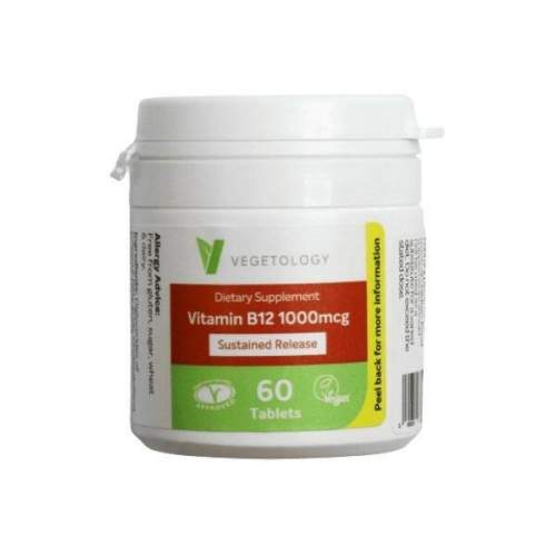 Vegetology Vitamin B12, 1000 µg, kyanokobalamin, 60 tablet