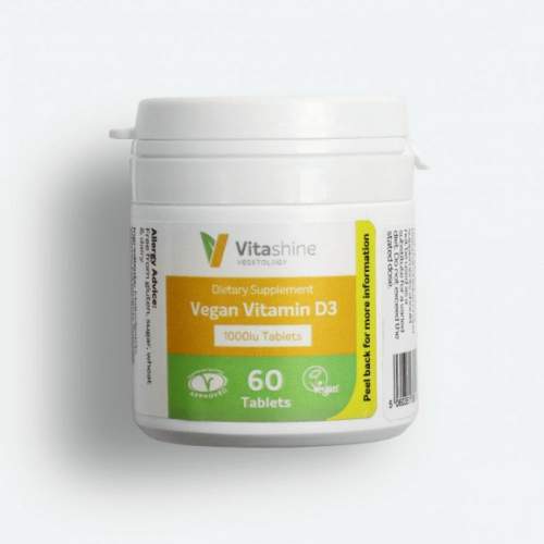 Vegetology Vitashine tablety. Vitamin D3 1000 IU, 60 tablet