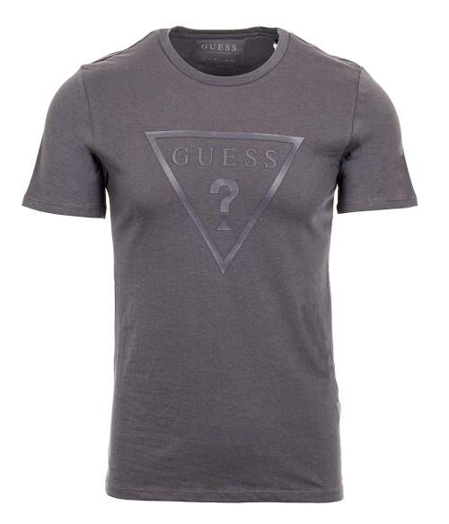 Guess pánské tričko šedé s logem Velikost: XS