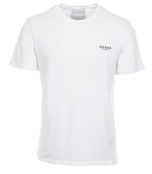 Guess pánské tričko bílé s potiskem na zádech Velikost: XS