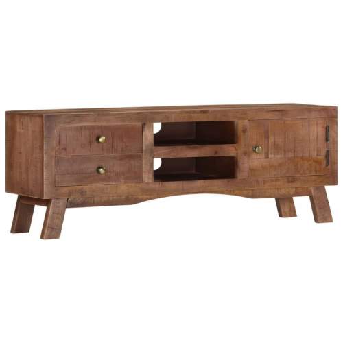 Emaga TV stolek 110 x 30 x 40 cm hrubé mangovníkové dřevo
