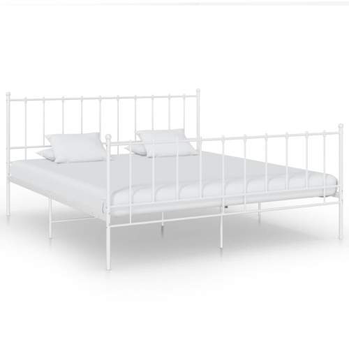 Emaga Rám postele bílý kov 140 x 200 cm