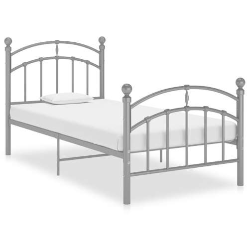Emaga Rám postele šedý kov 100 x 200 cm