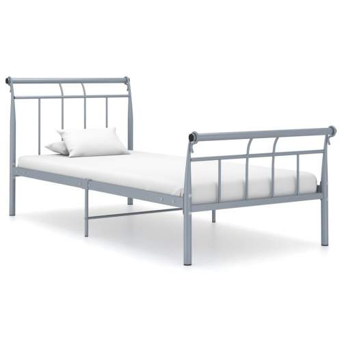 Emaga Rám postele šedý kov 90 x 200 cm