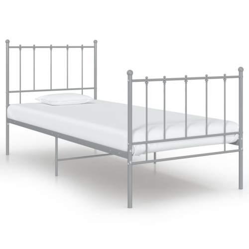 Emaga Rám postele šedý kov 90 x 200 cm