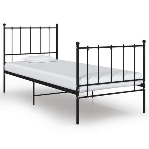 Emaga Rám postele černý kov 100 x 200 cm