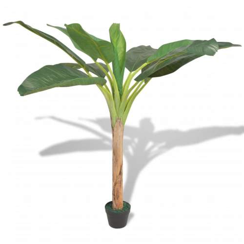 shumee Umělá - banánovník s květináčem 150 cm zelený