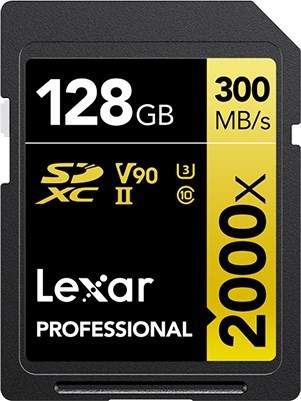 Lexar  SDXC 128GB Professional 2000x UHS-II U3 LSD2000128G-BNNNG