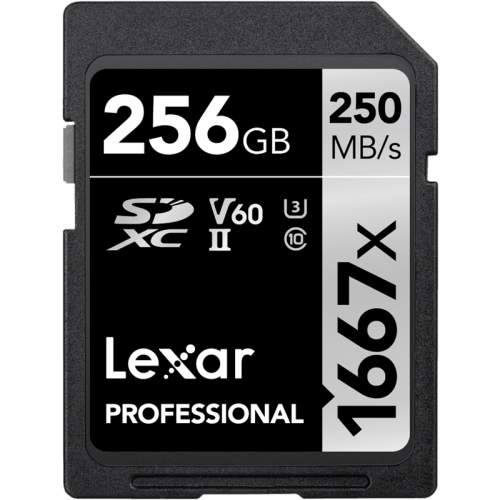 Lexar  SDXC 256GB Professional 1667x UHS-II U3 LSD256CB1667